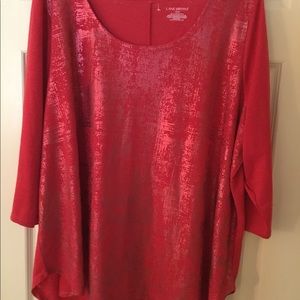 Cute sparkly red top